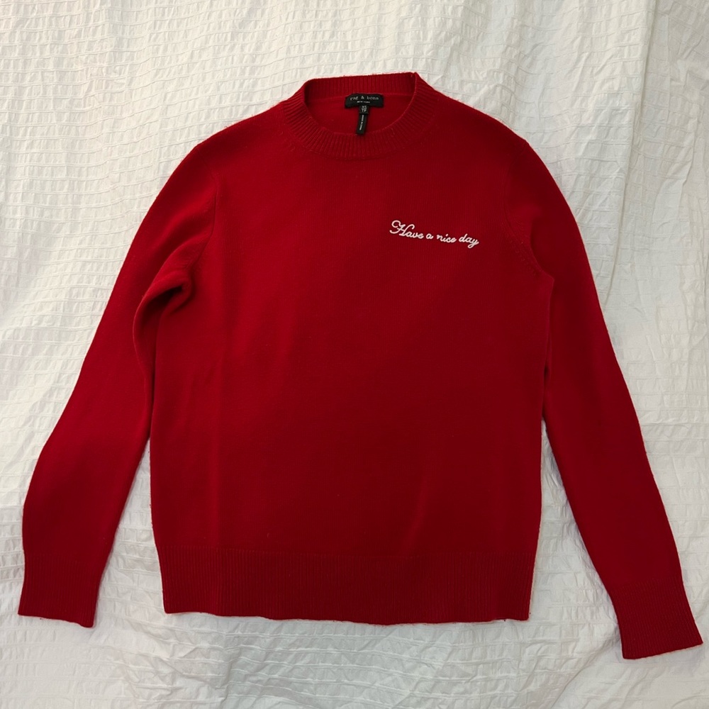 Red Rag and Bone Wool Sweater